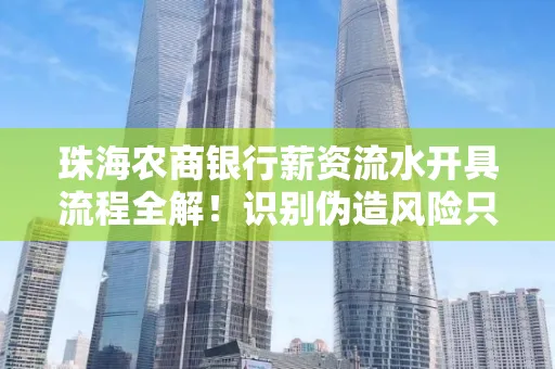 珠海农商银行薪资流水开具流程全解!识别伪造风险只需这几个技巧