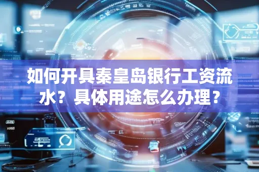 如何开具秦皇岛银行工资流水?具体用途怎么办理?