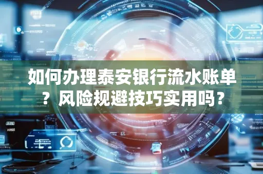 如何办理泰安银行流水账单?风险规避技巧实用吗?
