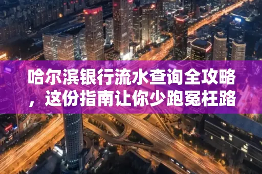 哈尔滨银行流水查询全攻略,这份指南让你少跑冤枉路