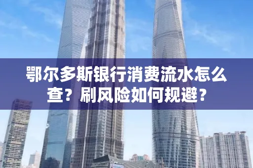 鄂尔多斯银行消费流水怎么查?刷风险如何规避? 鄂尔多斯银行消费流水怎么查?刷风险如何规避?