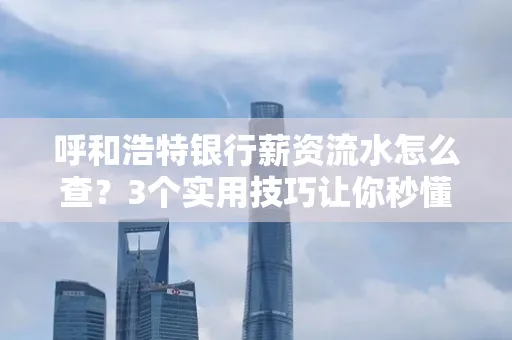 呼和浩特银行薪资流水怎么查?3个实用技巧让你秒懂