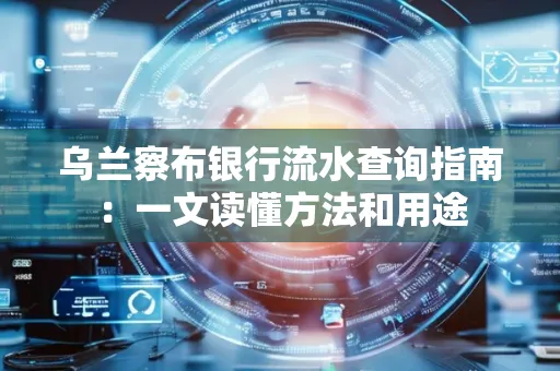 乌兰察布银行流水查询指南:一文读懂方法和用途