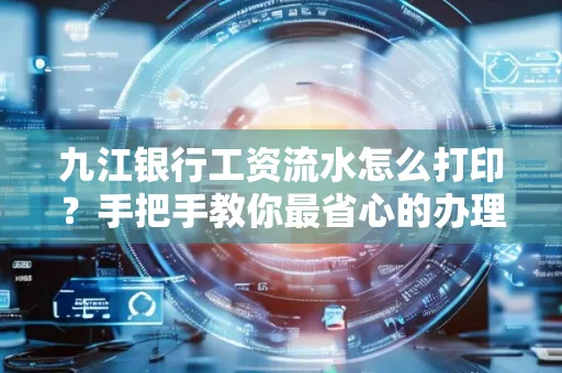 九江银行工资流水怎么打印?手把手教你最省心的办理方式