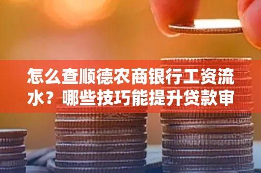 怎么查顺德农商银行工资流水？哪些技巧能提升贷款审核成功率？