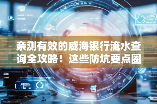 亲测有效的威海银行流水查询全攻略！这些防坑要点圈起来重点看
