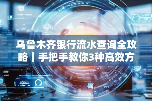 乌鲁木齐银行流水查询全攻略｜手把手教你3种高效方法
