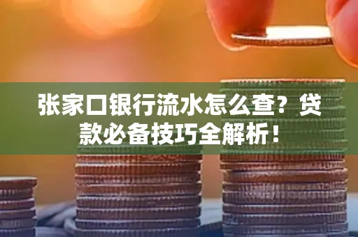 张家口银行流水怎么查？贷款必备技巧全解析！