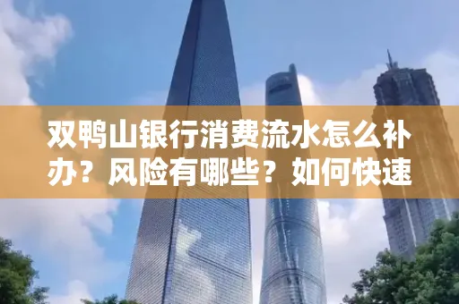 双鸭山银行消费流水怎么补办?风险有哪些?如何快速处理?