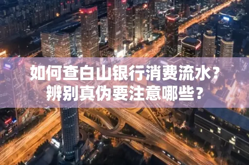 如何查白山银行消费流水?辨别真伪要注意哪些?