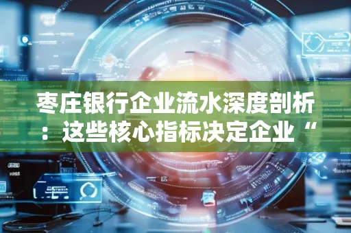 枣庄银行企业流水深度剖析:这些核心指标决定企业“钱袋子”健康度