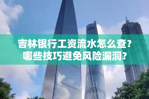 吉林银行工资流水怎么查?哪些技巧避免风险漏洞?